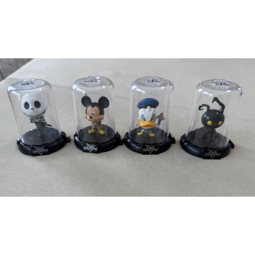 Kingdom Hearts Disney Figure Lot Mickey Donald Jack Shadow Dome Display‎ Set